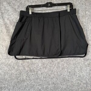 TAIL Skirt Reversible Wrap Womens Large Black Grey Athletic Golf Tennis Athletic